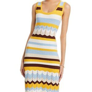 French Connection Nellis Multicolor Crochet Midi Dress, Size M